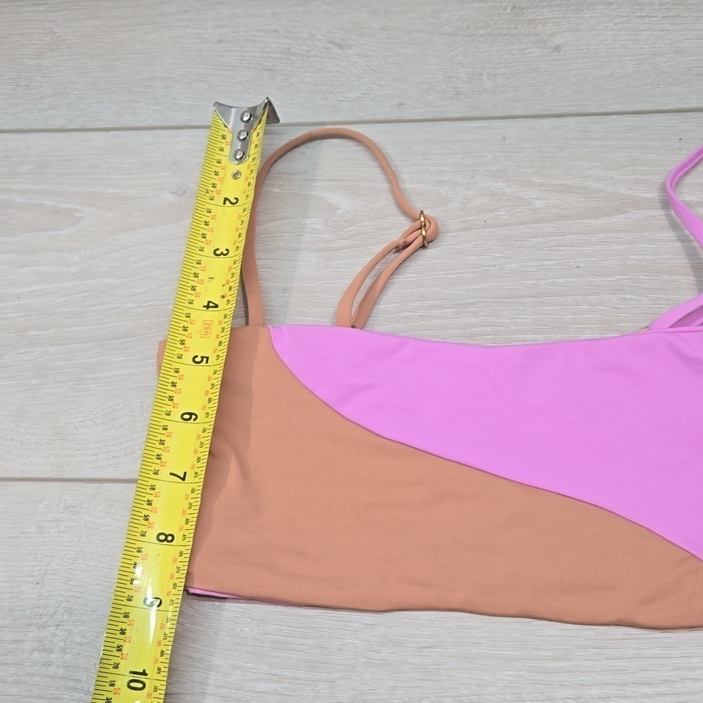 NEW L Space Women Colorblock Swim Bra sz XS - Picture 3 of 5